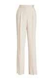 RRP€1784 LORO PIANA Silk Crepe Pleated Trousers IT42 US6 UK10 S High Waist gallery photo number 6
