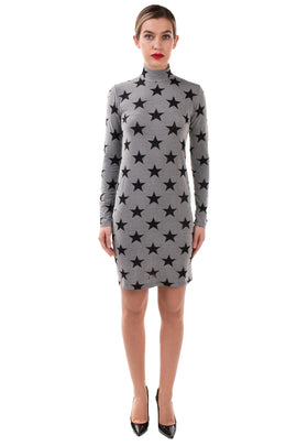 RRP €230 GARETH PUGH Bodycon Dress Size 38 Star Pattern Made in Italy