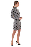 RRP €230 GARETH PUGH Bodycon Dress Size 38 Star Pattern Made in Italy gallery photo number 3