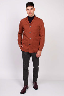 RRP €205 8 Blazer Jacket Size S Garment Dye Made in Italy