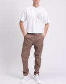 RRP€245 GCDS Cropped T-Shirt Size XS Embroidered Logo Crew Neck Made in Italy gallery photo number 2