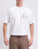 RRP€245 GCDS Cropped T-Shirt Size XS Embroidered Logo Crew Neck Made in Italy gallery photo number 5