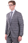 RRP €995 HACKETT Wool Suit Size 40L / 34L / M Check Single Breasted Notch Lapel gallery photo number 4