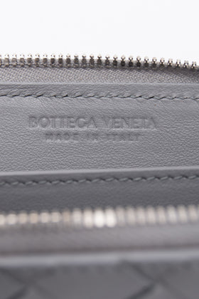 RRP€345 BOTTEGA VENETA Intrecciato Leather Mini Wallet Zip Around Made in Italy gallery photo number 4