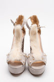 RRP€415 FABI Leather & Rabbit Fur Sandals US9 UK7 EU40 Studs Made in Italy gallery photo number 3