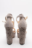 RRP€415 FABI Leather & Rabbit Fur Sandals US9 UK7 EU40 Studs Made in Italy gallery photo number 5