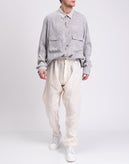 RRP€600 ROCHAS Silk Button-Up Shirt IT50 US40 L Grey Tie Dye Detachable Collar gallery photo number 3