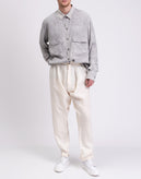 RRP€600 ROCHAS Silk Button-Up Shirt IT50 US40 L Grey Tie Dye Detachable Collar gallery photo number 2