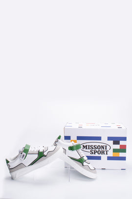 RRP€389 MISSONI SPORT x ACBC Sneakers US9.5 EU43 UK9 Layered Logo Colour Block