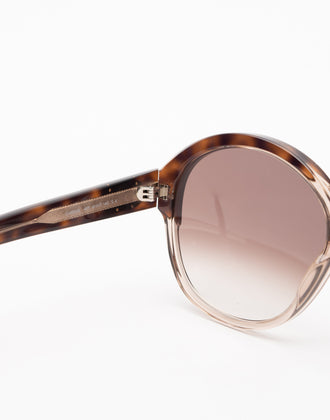 RRP€340 CELINE CL401541 Oversized Round Butterfly Sunglasses Tortoiseshell gallery photo number 7