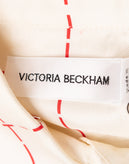 RRP€752 VICTORIA BECKHAM Satin Shirt UK12 US8 IT44 L Checked Made in Italy gallery photo number 7