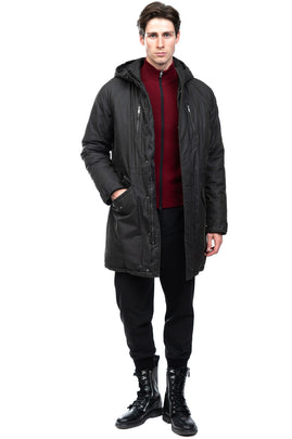 RRP €385 .12 PUNTODODICI Parka Jacket Size 50 / L Garment Dye Worn Hooded