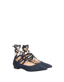 RRP €210 8 Suede Leather Ghillie Sandals US 7 EU 37 UK 4 Strappy Pointed Toe gallery photo number 4