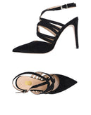 RRP€230 8 Lurex Slingback Shoes US11 EU41 UK8 Black Stiletto Heel Made in Italy gallery photo number 3
