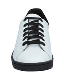 RRP€454 NEIL BARRETT Leather Sneakers US7 UK4 EU37 White Logo Flat gallery photo number 5