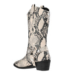 RRP €150 STEVE MADDEN Cowboy Boots EU 40 UK 7 US 9 Snakeskin Pattern gallery photo number 3
