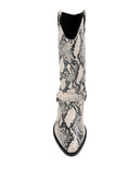 RRP €150 STEVE MADDEN Cowboy Boots EU 40 UK 7 US 9 Snakeskin Pattern gallery photo number 4