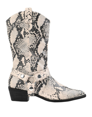 RRP €150 STEVE MADDEN Cowboy Boots EU 38 UK 5 US 7.5 Snakeskin Pattern