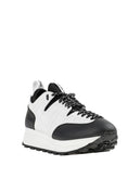 RRP €250 RUCOLINE Sneakers US5 EU35 UK2 Contrast Leather Two Tone Logo gallery photo number 2