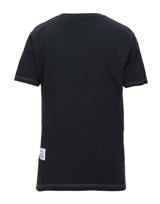 RRP€211 HERON PRESTON T-Shirt Size S Black Print Logo Short Sleeves Round Collar