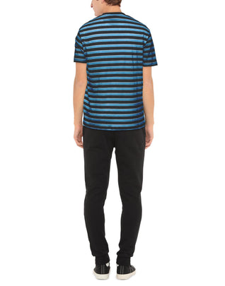RRP €169 EMPORIO ARMANI Linen T-Shirt Size L Thin Knit Striped Short Sleeve