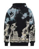 RRP €235 IHS Pullover Hoodie Size S Kangaroo Pocket Coated Logo Clouds & Flames gallery photo number 3