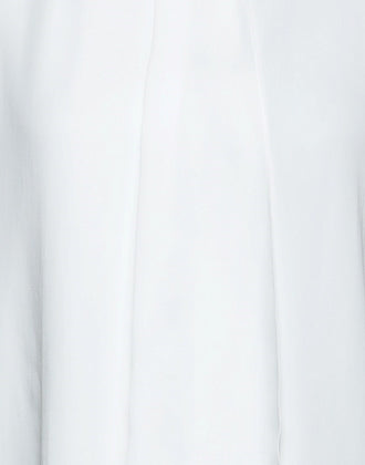 RRP€690 GIORGIO ARMANI Silk Blouse EU40 US4 UK8 S White Draped Short Sleeve gallery photo number 5