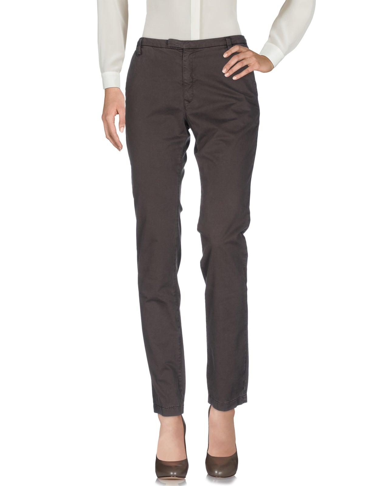 RRP €110 EUROPEAN CULTURE Chino Trousers W28 Stretch Garment Dye Logo gallery main photo