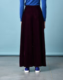 RRP €140 8 Velour Wide Leg Trousers Size S High Waist Cropped Made in Italy gallery photo number 3