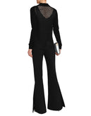 RRP €575 ELLERY Trousers Size AU 4 / XS Wool Blend Slit Cuffs Zip Fly Flare Leg gallery photo number 2