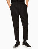 TOPMAN Pleated Trousers W30 Word Pattern Slim Fit gallery photo number 2