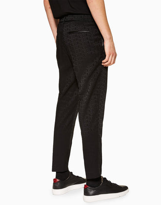 TOPMAN Pleated Trousers W30 Word Pattern Slim Fit gallery photo number 3