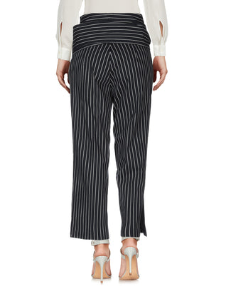 RRP €135 ANNARITA N TWENTY 4H Trousers Size IT 42 Striped Bow Made in Italy