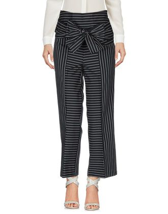 RRP €135 ANNARITA N TWENTY 4H Trousers Size IT 42 Striped Bow Made in Italy gallery photo number 1