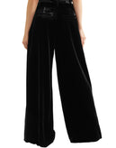RRP €760 NILI LOTAN Inez Velour Pleated Trousers Size US 8 / M Silk Blend Wide gallery photo number 2