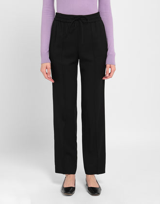 8 Trousers Size IT 38 Seam Front Elasticated Waist Made in Portugal gallery photo number 2