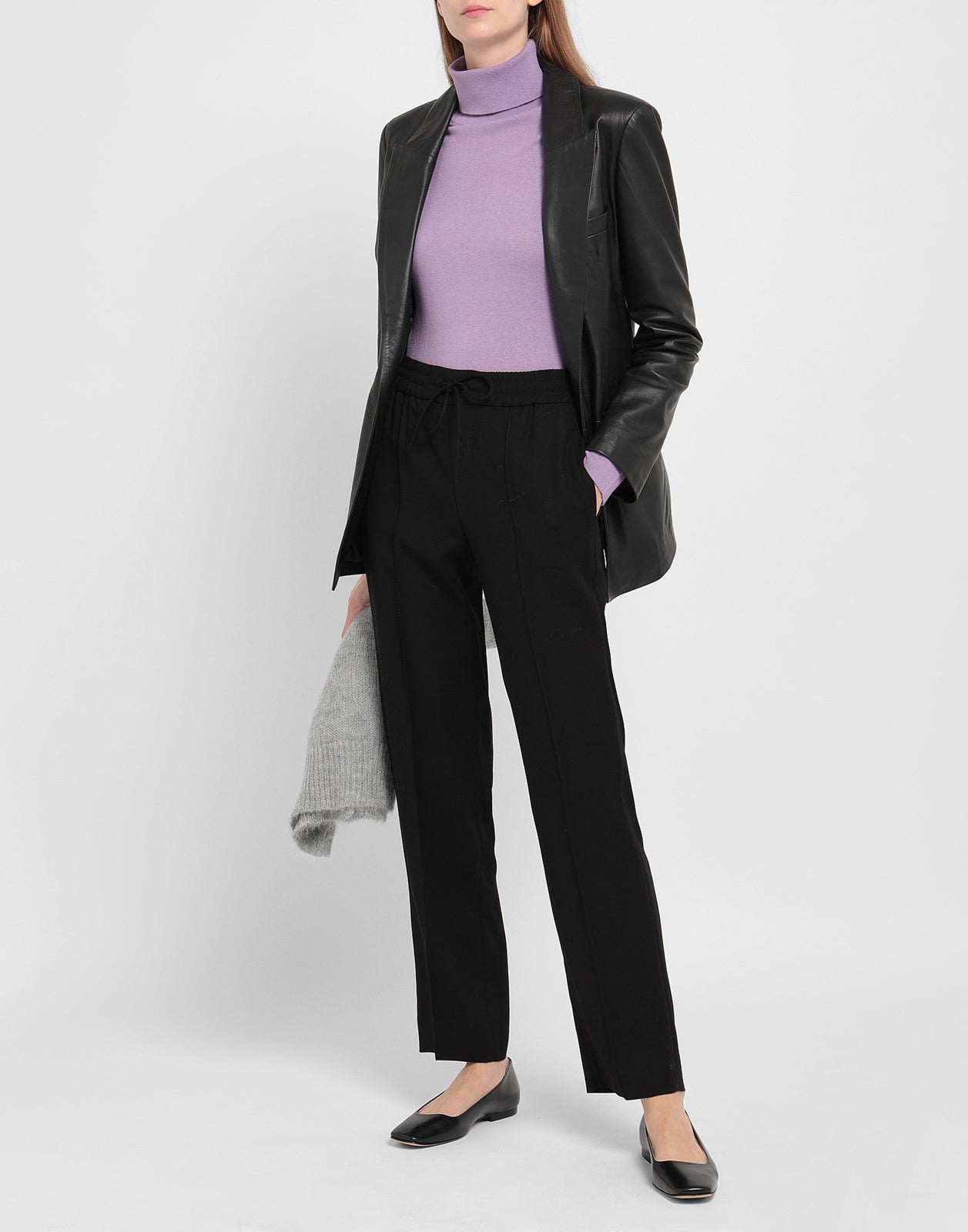 8 Trousers Size IT 38 Seam Front Elasticated Waist Made in Portugal gallery main photo