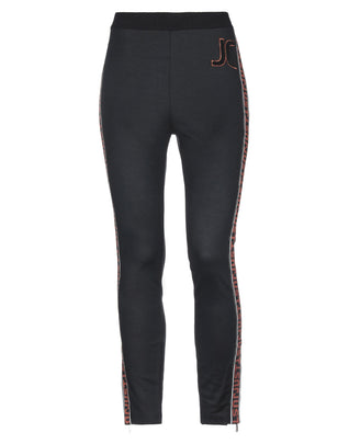 RRP€200 JUST CAVALLI Track Trousers US4 IT40 S Logo Stripes Zipped Cuffs