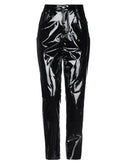 RRP€275 CHIARA FERRAGNI Latex Trousers Size M Black Logo Patch High Waist gallery photo number 3