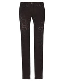 RRP€155 PINKO Corduroy Trousers Size IT 42 Garment Dye Embroidered Made in Italy gallery photo number 3