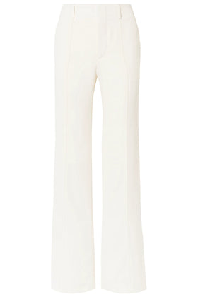 RRP €763 CHLOE Crepe Seam Front Trousers FR36 US4 UK8 S Silk Lined High-Rise gallery photo number 5
