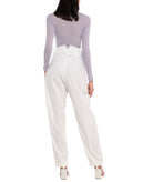 RRP€860 MAISON MARGIELA Pleated Trousers IT40 US4 UK8 S High Waist Turn-Up Cuffs gallery photo number 2