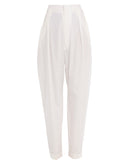 RRP€860 MAISON MARGIELA Pleated Trousers IT40 US4 UK8 S High Waist Turn-Up Cuffs gallery photo number 3