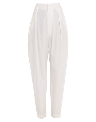 RRP€860 MAISON MARGIELA Pleated Trousers IT40 US4 UK8 S High Waist Turn-Up Cuffs gallery photo number 3