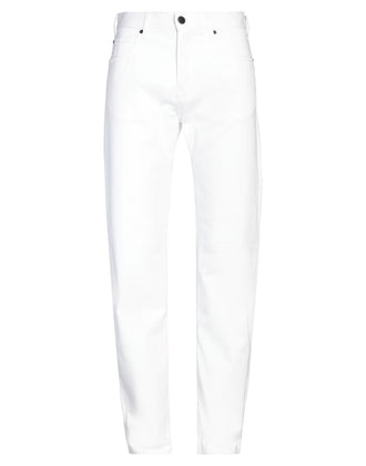 RRP €195 EMPORIO ARMANI Trousers W34  Stretch White Logo Patch Regular Fit gallery photo number 3