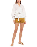 RRP €243 JUST CAVALLI Suede Leather Shorts IT38 US2 UK6 XS Fully Lined Studded gallery photo number 1