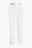 RRP €210 SANDRO Trousers US8 FR40 L Wool Blend Contrast Linen Blend Waist gallery photo number 3