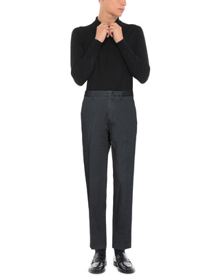 RRP€360 ZEGNA Chino Trousers IT56 US46 XL Linen Blend Garment Dye Flat Front