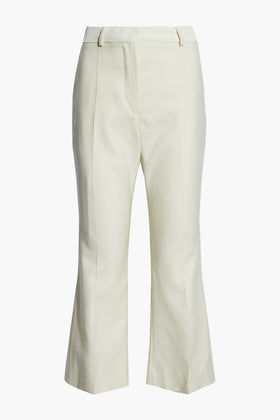 RRP€564 JOSEPH Crepe Flared Trousers FR36 US4 UK8 S Silk & Wool Blend Cropped gallery photo number 3