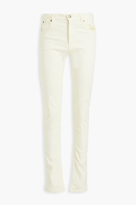 RRP€224 ISABEL MARANT Jeans W29 Stretch Ivory Zip Fly Skinny Fit gallery photo number 3